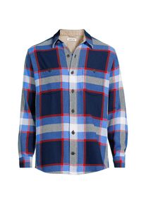 LANDS' END Winter-Flanellhemd, Herren, size: regular, Blau, Baumwolle, by Lands' End