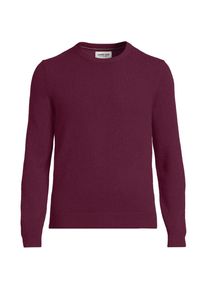 LANDS' END Kaschmirpullover mit rundem Ausschnitt in Tall-Gr&ouml;&szlig;e, Herren, size: tall, Rot, Kaschmir, by Lands' End