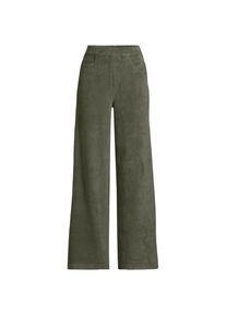 LANDS' END Stretchcord-Hose SPORT KNIT mit weitem Bein in Plus-Gr&ouml;&szlig;e, Damen, size: plus, Gr&uuml;n, Baumwoll-Mischung/Polyester-Mischung, by Lands' End