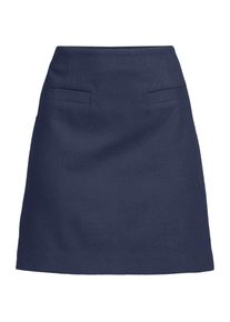 LANDS' END Flanell-Minirock, Damen, size: regular, Blau, Elasthan/Viskose/Polyester-Mischung, by Lands' End
