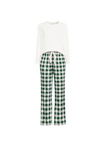 LANDS' END Gemustertes Pyjama-Set aus Baumwoll-Jersey f&uuml;r Damen in Petite-Gr&ouml;&szlig;e, Damen, size: petite, Gr&uuml;n, Elasthan/Baumwoll-Mischung, by Lands' End