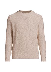 LANDS' END Pullover aus Leinenmix f&uuml;r Herren, Herren, size: regular, Elfenbein, Baumwolle/Leinen/Nylon, by Lands' End