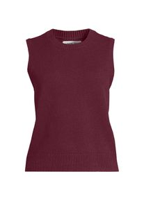LANDS' END CashTouch Pullunder, Damen, size: regular, Rot, Baumwoll-Mischung/Polyester-Mischung/Nylon-Mischung, by Lands' End