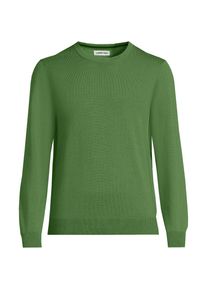 LANDS' END Rundhals-Pullover aus Baumwoll-Feinstrick f&uuml;r Herren, Herren, size: regular, Gr&uuml;n, Baumwolle, by Lands' End