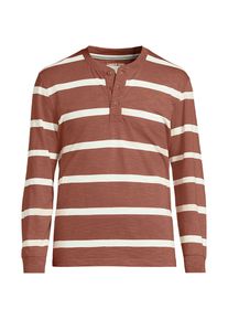 LANDS' END Flammgarn-Henleyshirt aus reiner Baumwolle f&uuml;r Herren, Herren, size: regular, Elfenbein, Baumwolle, by Lands' End
