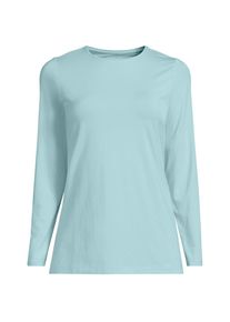 LANDS' END Shirt aus Baumwolle/Modal-Mix mit Rundausschnitt f&uuml;r Damen in Plus-Gr&ouml;&szlig;e, Damen, size: plus, Gr&uuml;n, Elasthan/Baumwolle Modal, by Lands' End