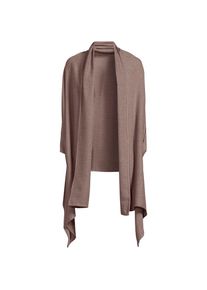 LANDS' END Gro&szlig;er CashTouch Cape-Schal, Damen, size: regular, Braun, Polyester, by Lands' End