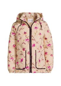 LANDS' END Isolierte FeatherFree Kapuzen-Steppjacke Gemustert in Plus-Gr&ouml;&szlig;e, Damen, size: plus, Beige, by Lands' End