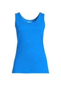 LANDS' END Baumwoll-Top f&uuml;r Damen in Plus-Gr&ouml;&szlig;e, Damen, size: plus, Blau, Baumwolle, by Lands' End