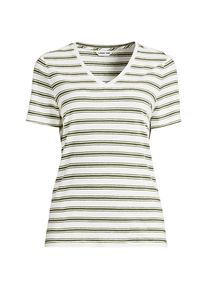 LANDS' END Soft Flow Shirt aus Leinenmix mit V-Ausschnitt in Plus-Gr&ouml;&szlig;e, Damen, size: plus, Elfenbein, Leinen/Baumwolle Modal, by Lands' End