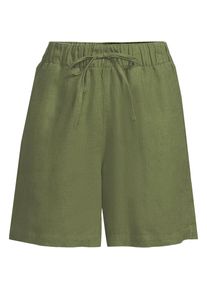 LANDS' END Premium Reinleinen-Schlupfshorts f&uuml;r Damen, Damen, size: regular, Gr&uuml;n, Leinen, by Lands' End