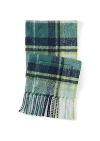 Langer flauschiger Schal mit Fransen, Damen, size: regular, Gr&uuml;n, Polyester, by Lands' End