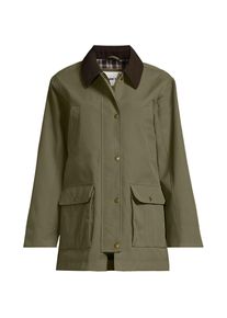 LANDS' END Wasserdichte Squall-Jacke mit Cordkragen in Plus-Gr&ouml;&szlig;e, Damen, size: plus, Gr&uuml;n, Polyester/Nylon, by Lands' End