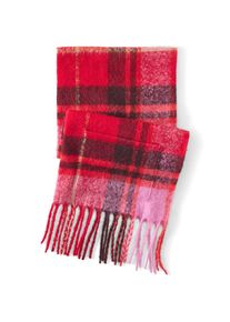 LANDS' END Langer flauschiger Schal mit Fransen, Damen, size: regular, Rot, Polyester, by Lands' End