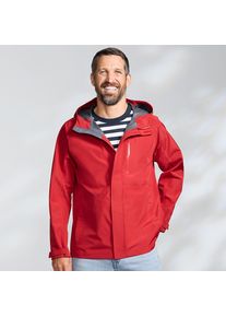 LANDS' END Verstaubare wasserdichte Regenjacke f&uuml;r Herren, Herren, size: regular, Rot, Polyester, by Lands' End