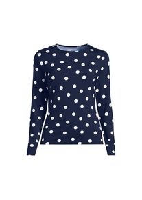 LANDS' END Schnelltrocknendes UPF 50 Sonnenschutz-Badeshirt f&uuml;r Damen in Plus-Gr&ouml;&szlig;e, Damen, size: plus, Blau, Nylon-Mischung, by Lands' End