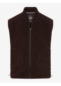 Brax Herren Weste Style WESLEY brownie, dunkelbraun, Gr. XXXL