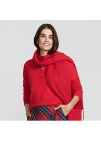 CashTouch Pullover mit V-Ausschnitt, Damen, size: regular, Rot, Baumwoll-Mischung/Polyester-Mischung/Nylon-Mischung, by Lands' End