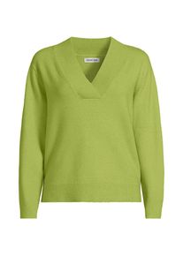 LANDS' END CashTouch Pullover mit V-Ausschnitt in Plus-Gr&ouml;&szlig;e, Damen, size: plus, Gr&uuml;n, Baumwoll-Mischung/Polyester-Mischung/Nylon-Mischung, by Lands' End
