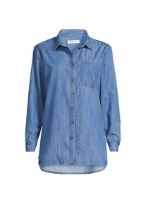 LANDS' END Jeansbluse aus Lyocell-Mix in Plus-Gr&ouml;&szlig;e, Damen, size: plus, Blau, by Lands' End