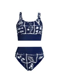 LANDS' END Komfort-Midkini, Damen, size: regular, Blau, Elasthan/Metall/Nylon-Mischung, by Lands' End