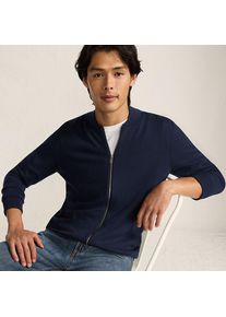Merino-Cardigan mit Rei&szlig;verschluss f&uuml;r Herren, Herren, size: regular, Blau, Wolle, by Lands' End