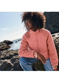 LANDS' END Steppjacke mit Teddy-&Auml;rmeln f&uuml;r Damen, Damen, size: regular, Rot, Polyester, by Lands' End