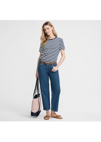LANDS' END Relaxte Soft Denim Straight Fit 7/8-Jeans f&uuml;r Damen, Damen, size: regular, Blau, Elasthan/Baumwoll-Mischung, by Lands' End