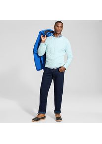 LANDS' END Flanellgef&uuml;tterte Stretch-Jeans mit Komfortbund, Classic Fit, Herren, size: regular, Blau, Elasthan/Baumwoll-Mischung, by Lands' End