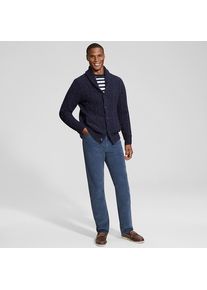 LANDS' END Classic Fit Feincordhose, Herren, size: regular, Blau, Elasthan/Baumwoll-Mischung, by Lands' End