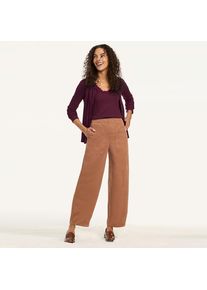 LANDS' END Utility-Barrelhose aus Feincord in Petite-Gr&ouml;&szlig;e, Damen, size: petite, Braun, Elasthan/Baumwoll-Mischung, by Lands' End