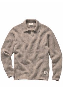 Bob Herren Strickpolo Vegas Beige 45 % Wolle, 30 % Alpaka, 25 % Polyamid