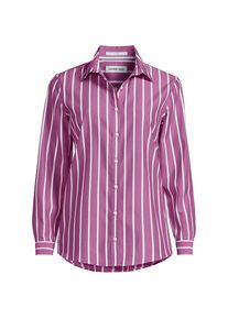 LANDS' END B&uuml;gelfreie Baumwoll-Bluse in Plus-Gr&ouml;&szlig;e, Damen, size: plus, Pink, Baumwolle, by Lands' End