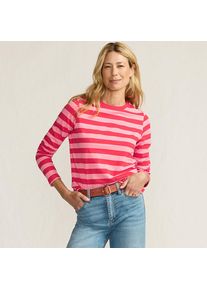 LANDS' END Lang&auml;rmeliges Supima-Shirt mit Rundausschnitt f&uuml;r Damen, Damen, size: regular, Pink, by Lands' End
