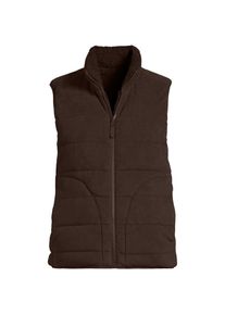 LANDS' END Fleece-Steppweste zum Wenden f&uuml;r Damen, Damen, size: regular, Braun, Polyester, by Lands' End