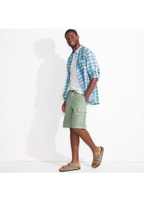 LANDS' END Cargo-Shorts aus Leinen/Baumwollmix f&uuml;r Herren, Herren, size: regular, Gr&uuml;n, Baumwolle/Leinen, by Lands' End