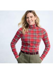 LANDS' END Rollkragenshirt aus Baumwoll/Modalmix in Petite-Gr&ouml;&szlig;e, Damen, size: petite, Rot, Baumwolle/Elasthan/Baumwolle Modal, by Lands' End