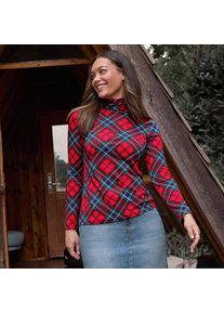 LANDS' END Rollkragenshirt aus Baumwoll/Modalmix, Damen, size: regular, Rot, Baumwolle/Elasthan/Baumwolle Modal, by Lands' End