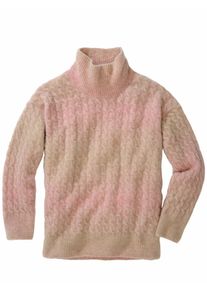noch offen Herren Amarena-Zopfpullover Braun 37 % Alpaka, 37 % Wolle, 25 % Polyamid, 1 % Elasthan