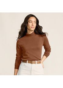 LANDS' END Baumwoll-Stehkragenshirt, Damen, size: regular, Orange, Baumwolle, by Lands' End