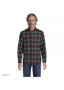 LANDS' END Flanellhemd Flagship Classic Fit in Tall-Gr&ouml;&szlig;e, Herren, size: tall, Gr&uuml;n, Baumwolle, by Lands' End