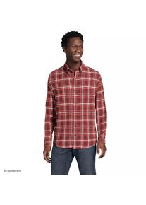 LANDS' END Flanellhemd Flagship Classic Fit, Herren, size: regular, Rot, Baumwolle, by Lands' End