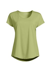 LANDS' END Shirt aus Baumwolle/Modal-Mix mit Ballett-Ausschnitt f&uuml;r Damen, Damen, size: regular, Gr&uuml;n, Baumwolle Modal, by Lands' End