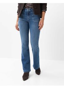 Brax Damen Five-Pocket-Hose Style SHAKIRA USED MID BLUE, denim blau, Gr. 48L