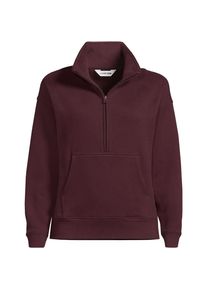 LANDS' END Sweatshirt SERIOUS SWEATS mit Rei&szlig;verschluss f&uuml;r Damen, Damen, size: regular, Rot, Baumwoll-Mischung/Polyester-Mischung, by Lands' End