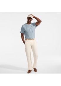 LANDS' END Kurzarm-Shirt aus Baumwoll-/Leinenmix f&uuml;r Herren, Herren, size: regular, Blau, Baumwolle/Leinen, by Lands' End
