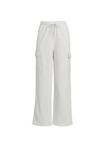 LANDS' END Sweat-Cargohose mit weitem Bein SERIOUS SWEATS f&uuml;r Damen, Damen, size: regular, Grau, Baumwoll-Mischung/Polyester-Mischung, by Lands' End