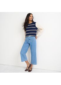 LANDS' END Soft Denim 7/8-Hose mit weitem Bein f&uuml;r Damen, Damen, size: regular, Blau, Baumwolle/Elasthan, by Lands' End