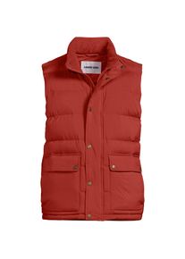 LANDS' END Wasserabweisende Daunenweste, Herren, size: regular, Orange, Polyester, by Lands' End