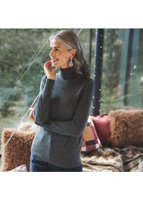 LANDS' END Rollkragen-Pullover aus Kaschmir in Petite-Gr&ouml;&szlig;e, Damen, size: petite, Beige, Kaschmir, by Lands' End